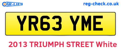 YR63YME are the vehicle registration plates.