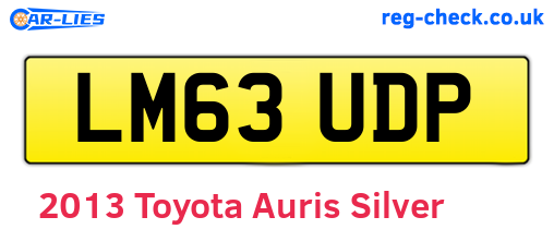 Silver 2013 Toyota Auris (LM63UDP)