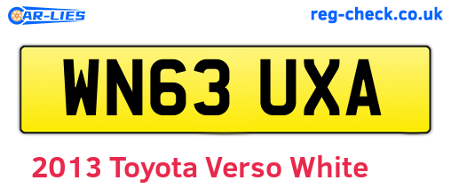 White 2013 Toyota Verso (WN63UXA)