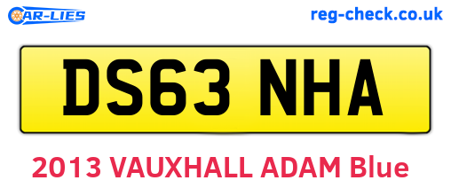 DS63NHA are the vehicle registration plates.