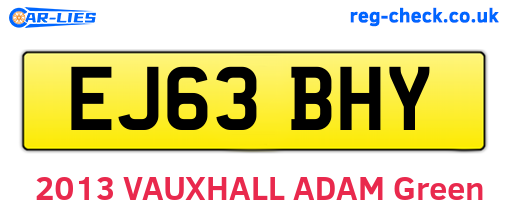 EJ63BHY are the vehicle registration plates.