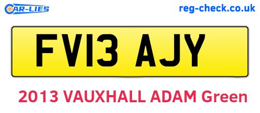 FV13AJY are the vehicle registration plates.