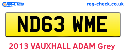ND63WME are the vehicle registration plates.