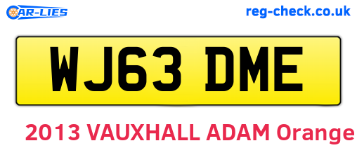 WJ63DME are the vehicle registration plates.