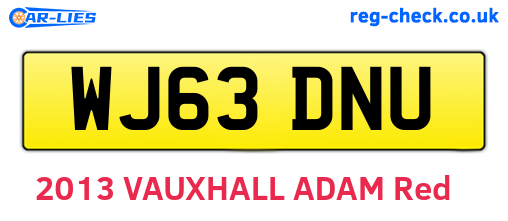 WJ63DNU are the vehicle registration plates.