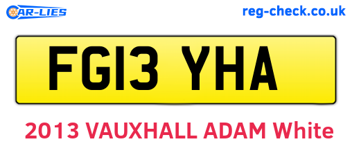 FG13YHA are the vehicle registration plates.