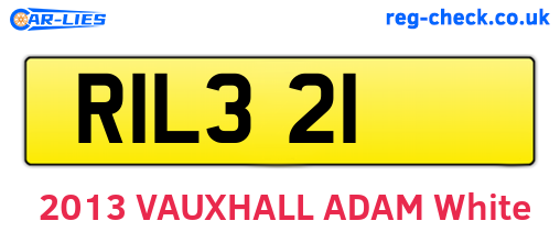 RIL321 are the vehicle registration plates.