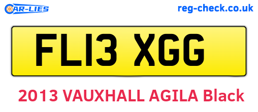 FL13XGG are the vehicle registration plates.