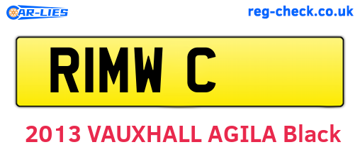 R1MWC are the vehicle registration plates.