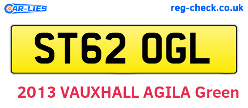 ST62OGL are the vehicle registration plates.