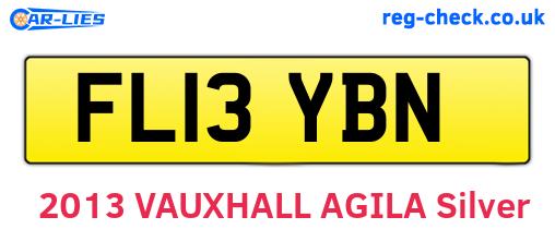 FL13YBN are the vehicle registration plates.
