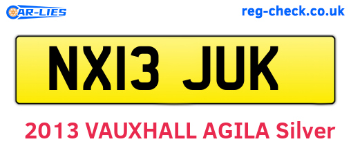 NX13JUK are the vehicle registration plates.