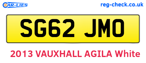 SG62JMO are the vehicle registration plates.