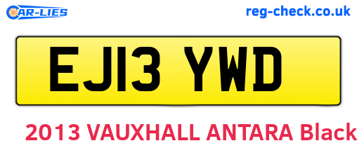 EJ13YWD are the vehicle registration plates.