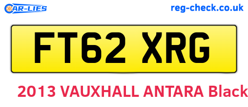 FT62XRG are the vehicle registration plates.