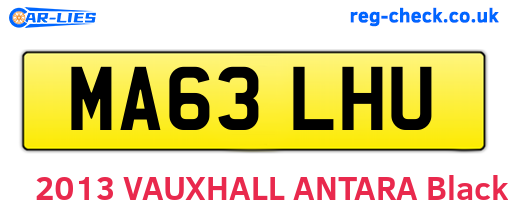 MA63LHU are the vehicle registration plates.