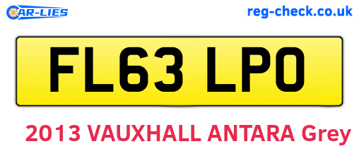 FL63LPO are the vehicle registration plates.