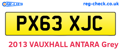 PX63XJC are the vehicle registration plates.