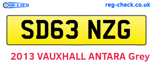 SD63NZG are the vehicle registration plates.