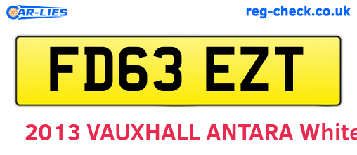 FD63EZT are the vehicle registration plates.