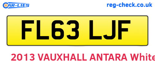 FL63LJF are the vehicle registration plates.