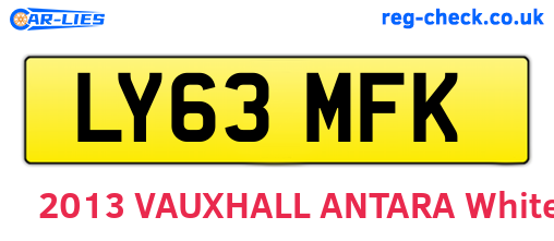 LY63MFK are the vehicle registration plates.