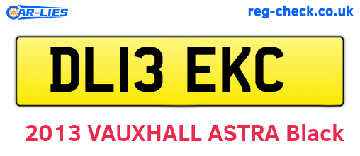 DL13EKC are the vehicle registration plates.