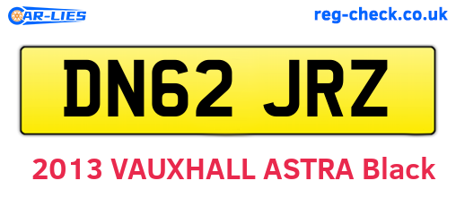 DN62JRZ are the vehicle registration plates.