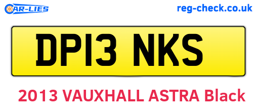 DP13NKS are the vehicle registration plates.