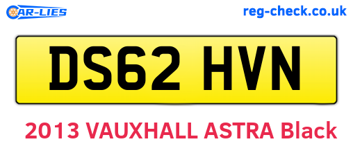 DS62HVN are the vehicle registration plates.