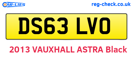 DS63LVO are the vehicle registration plates.