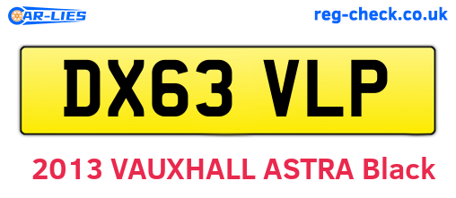 DX63VLP are the vehicle registration plates.