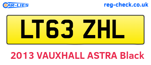 LT63ZHL are the vehicle registration plates.