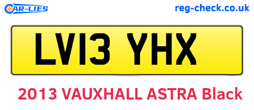 LV13YHX are the vehicle registration plates.