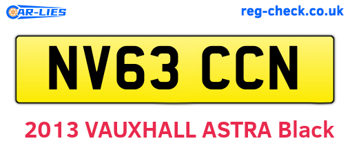 NV63CCN are the vehicle registration plates.