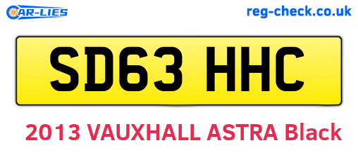 SD63HHC are the vehicle registration plates.