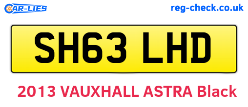 SH63LHD are the vehicle registration plates.