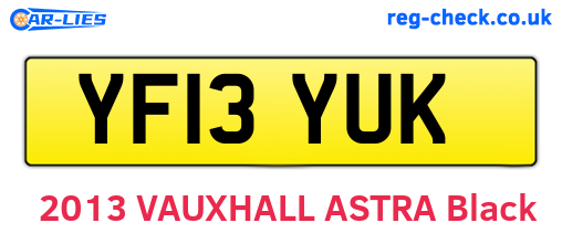 YF13YUK are the vehicle registration plates.
