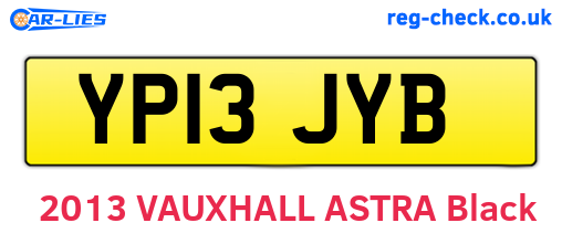 YP13JYB are the vehicle registration plates.