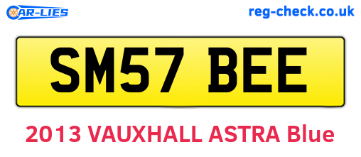 SM57BEE are the vehicle registration plates.