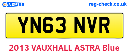 YN63NVR are the vehicle registration plates.