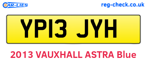 YP13JYH are the vehicle registration plates.