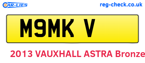 M9MKV are the vehicle registration plates.