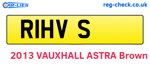 R1HVS are the vehicle registration plates.