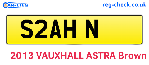 S2AHN are the vehicle registration plates.
