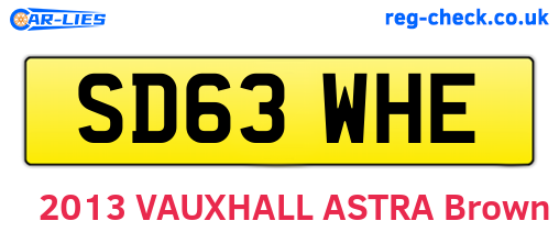 SD63WHE are the vehicle registration plates.