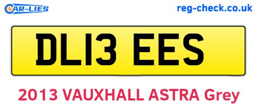 DL13EES are the vehicle registration plates.