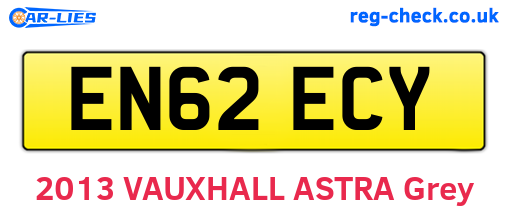 EN62ECY are the vehicle registration plates.