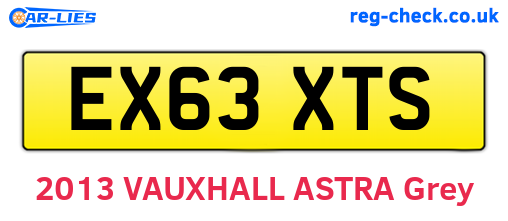EX63XTS are the vehicle registration plates.
