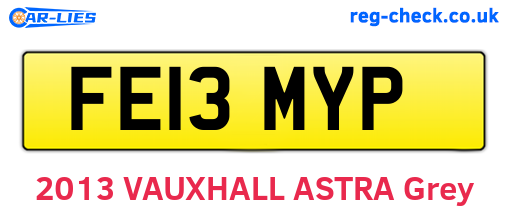 FE13MYP are the vehicle registration plates.